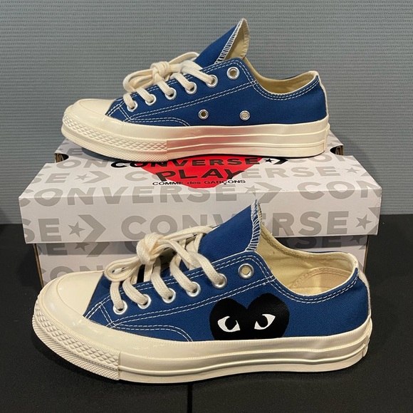Converse Chuck Taylor All Star 70 Ox Comme des Garcons PLAY Blue Quartz - Picture 1 of 11